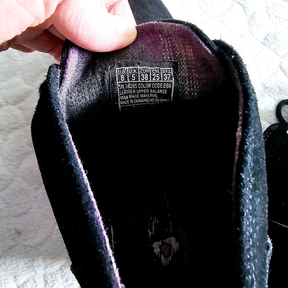 BOBS from Skechers Black Suede Wedge Ankle Booties - Picture 6 of 8
